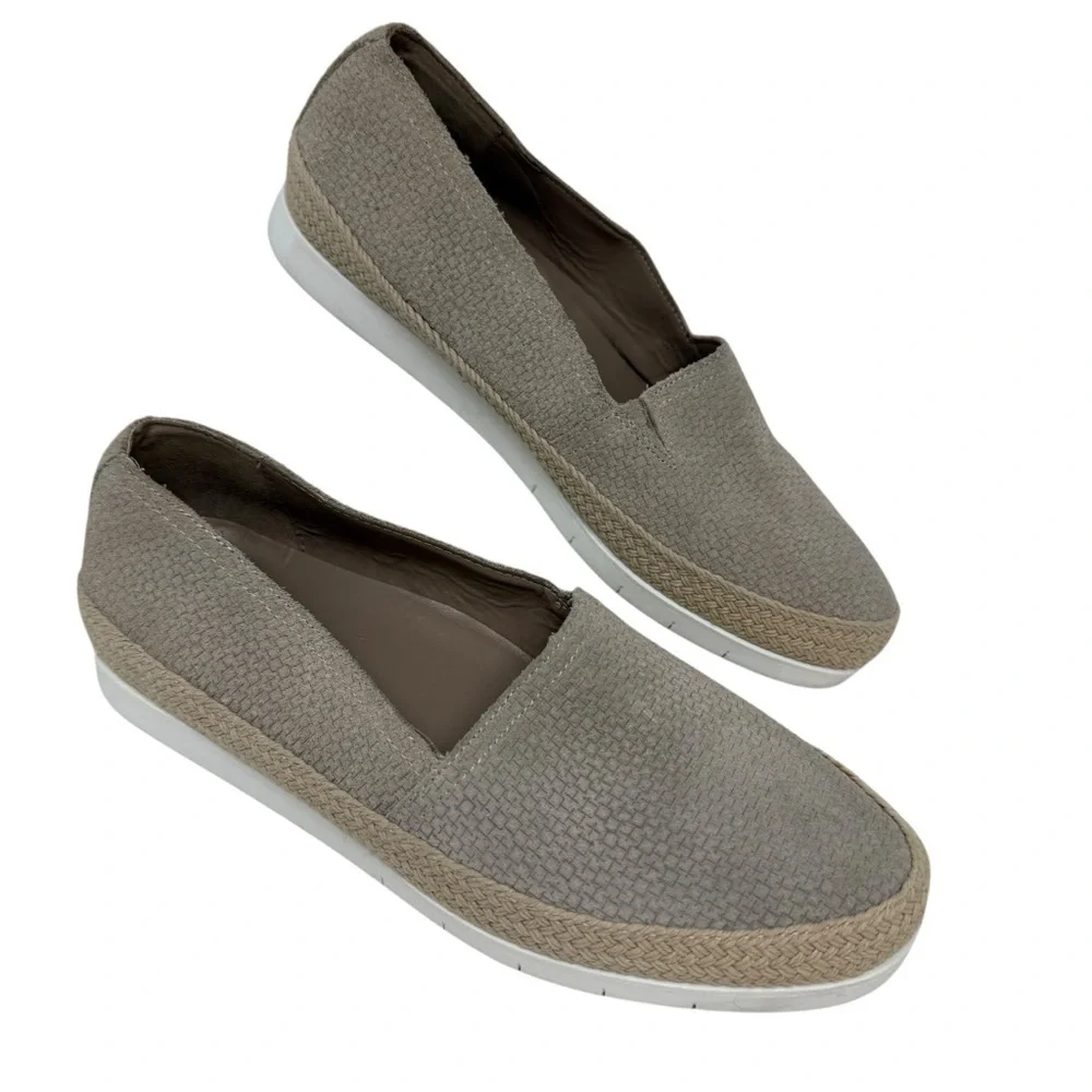 Donald Pliner Women’s Tan Perci Suede Espadrille Flat Slip On Loafers Size 7.5M - Picture 13 of 15